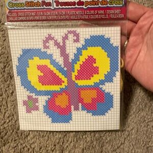 🌞3 for $15
 Art and craft/ creative kids cross stitch craft kit 🦋